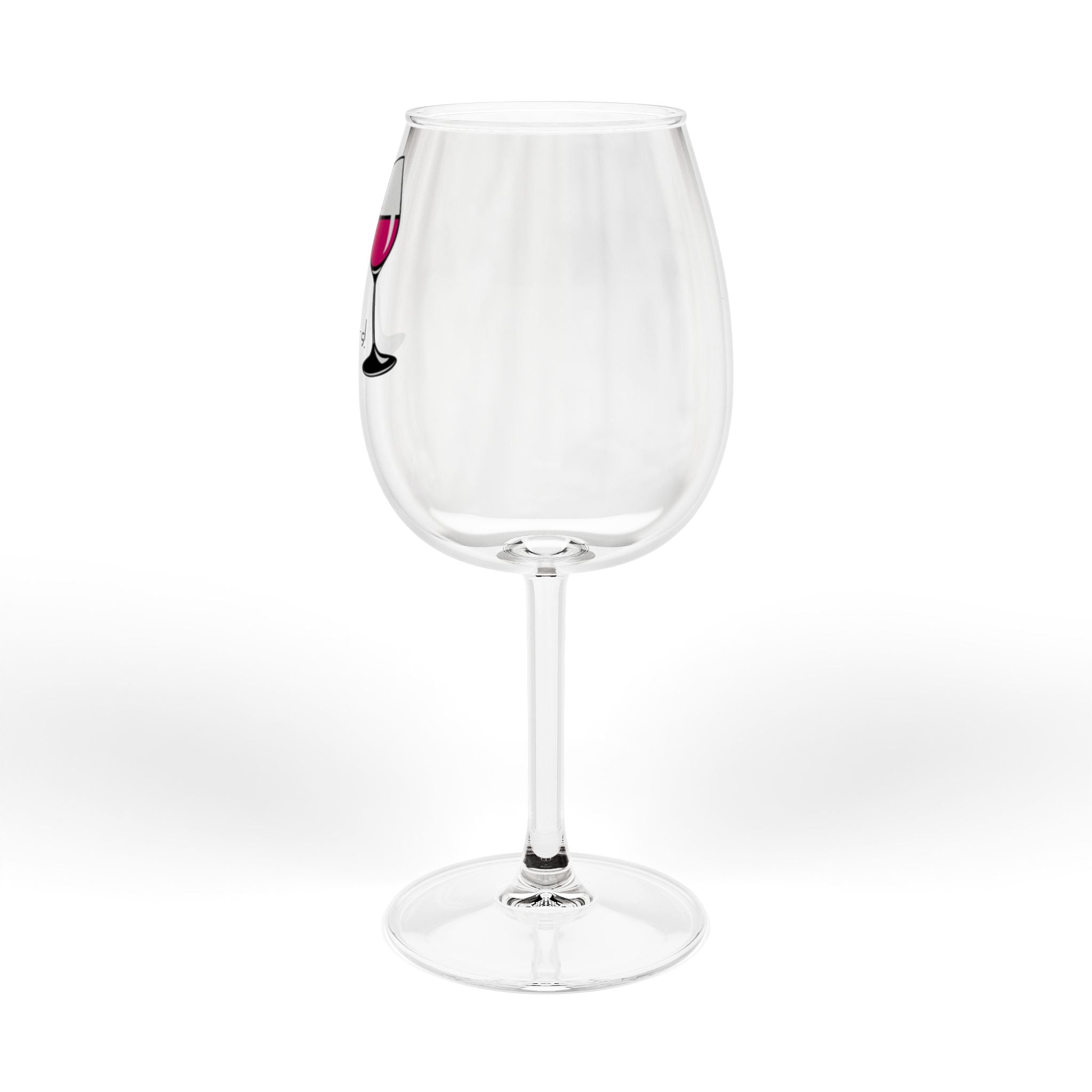 12oz Wine Glass — "Wine Cheers" Stemmed Glass, Funny Barware Gift