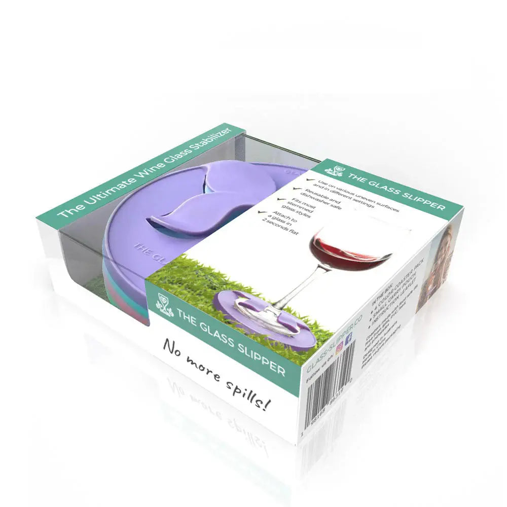 Wine Glass Slipper Set keeps wine glasses stable on grass