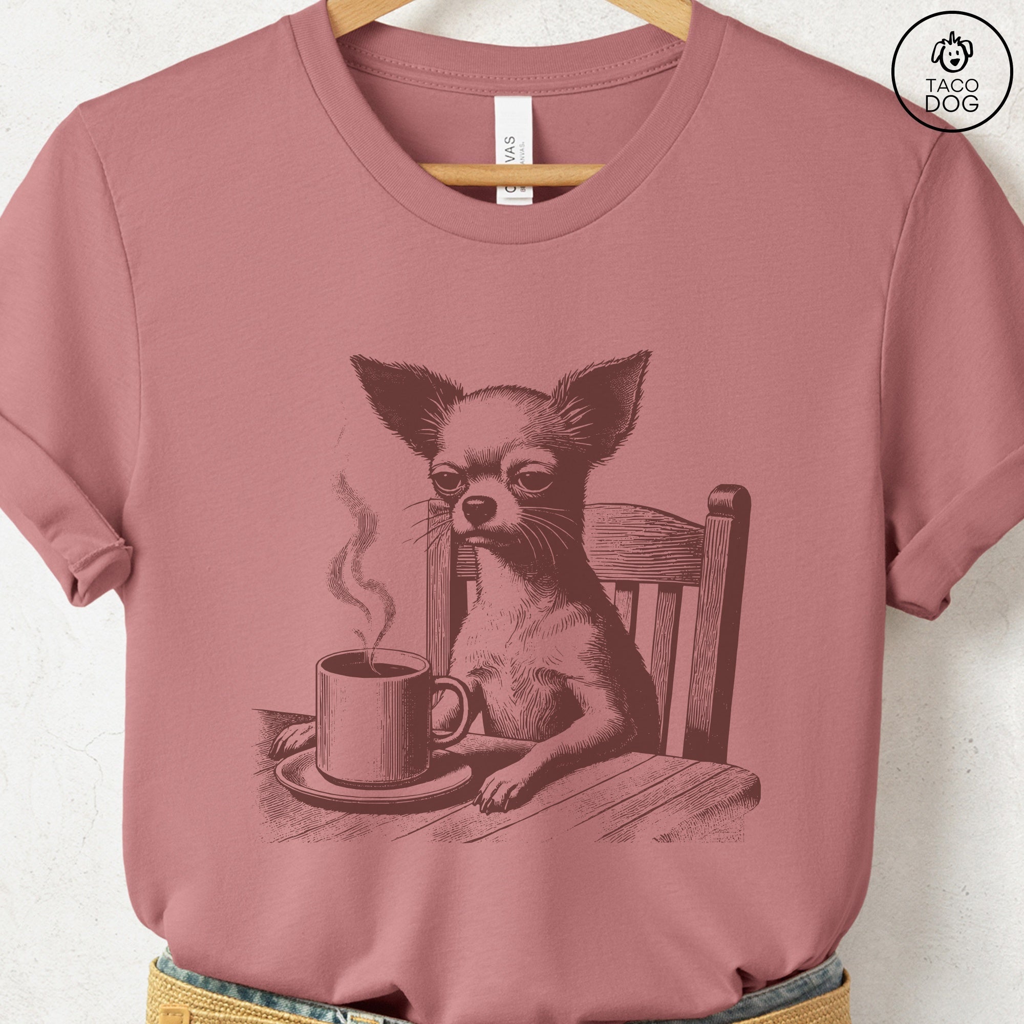 Chihuahua Coffee Morning Mood T-Shirt