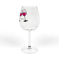 12oz Wine Glass — "Wine Cheers" Stemmed Glass, Funny Barware Gift