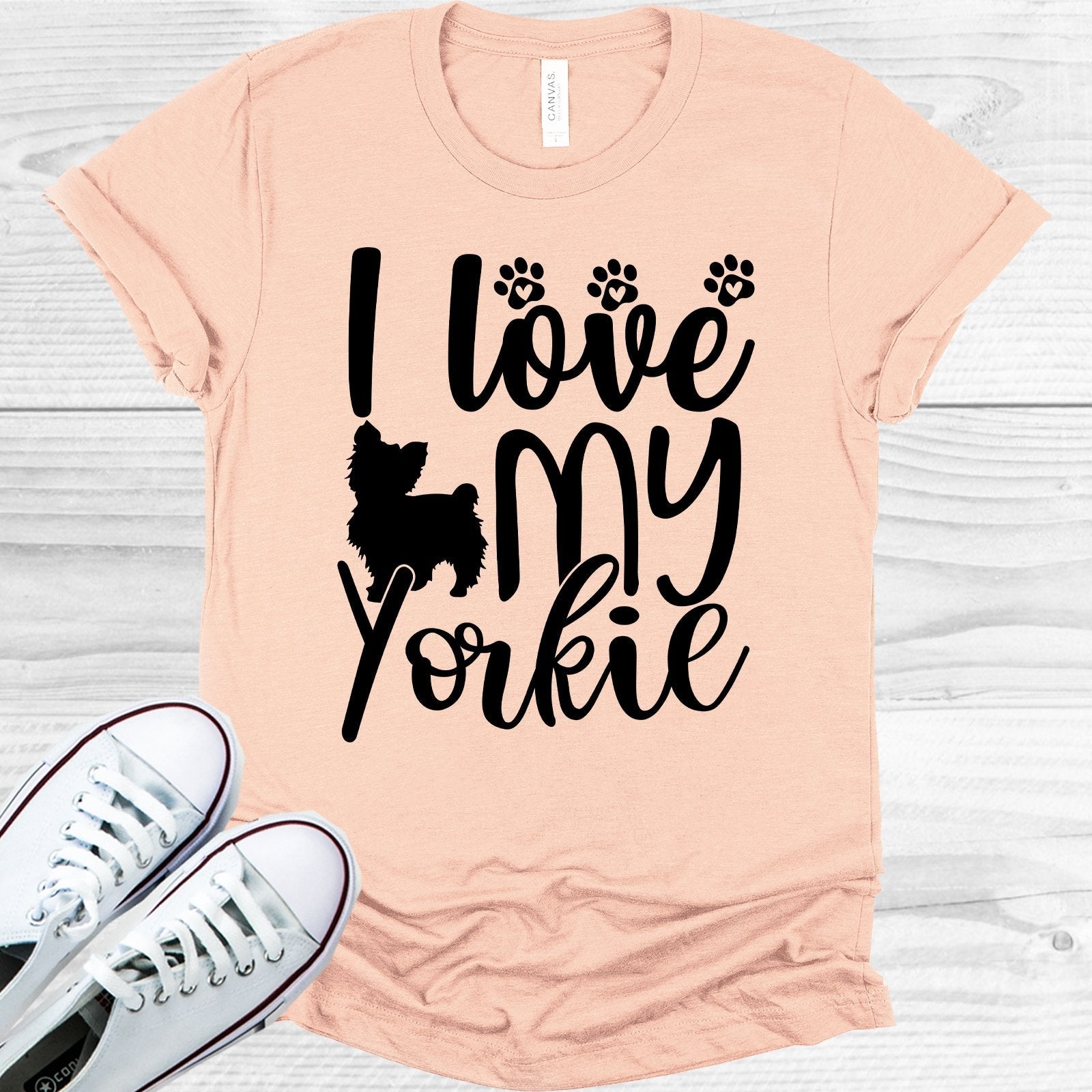 I Love My Yorkie Graphic Tee