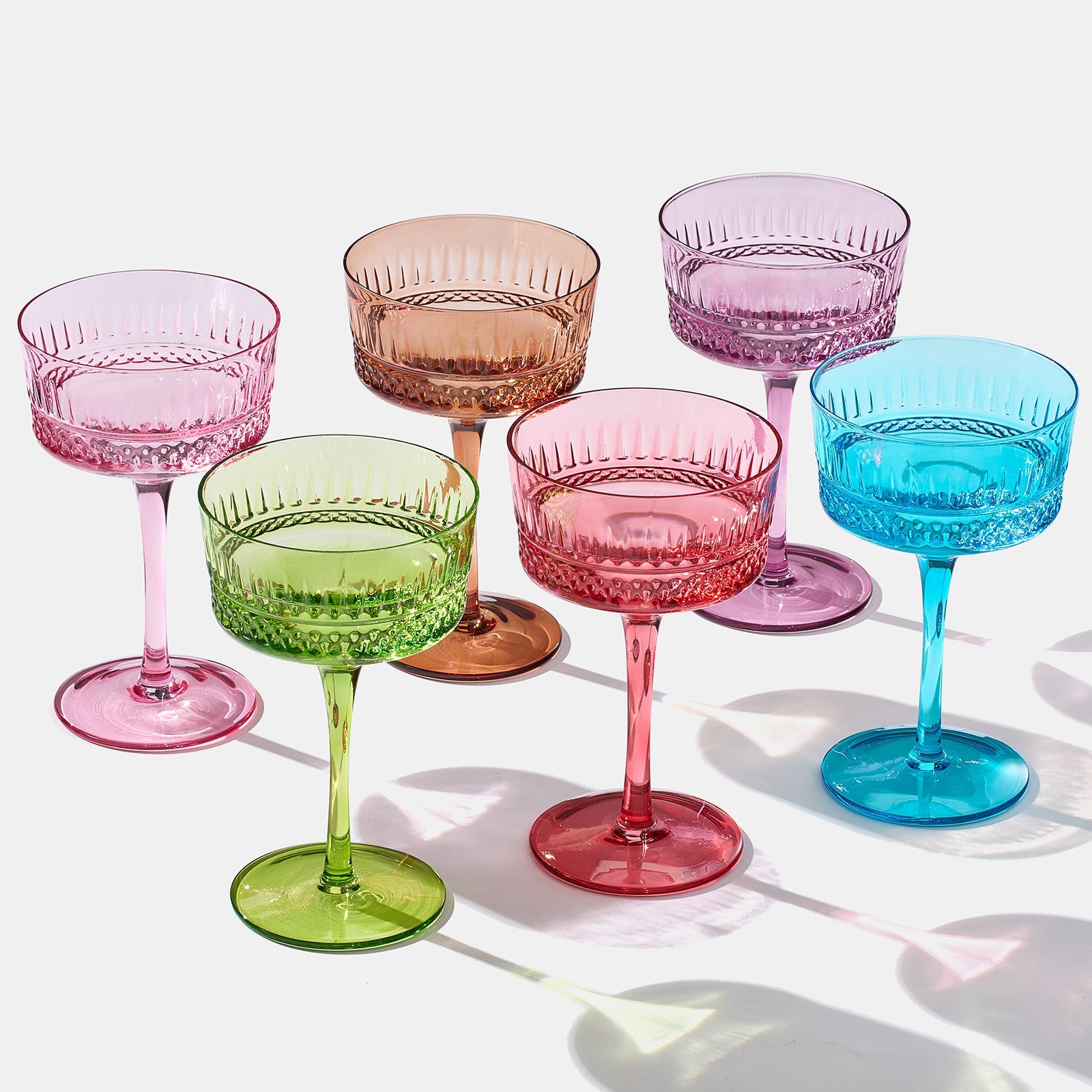 Duomo Martini Cocktail Glassware, Set of 2