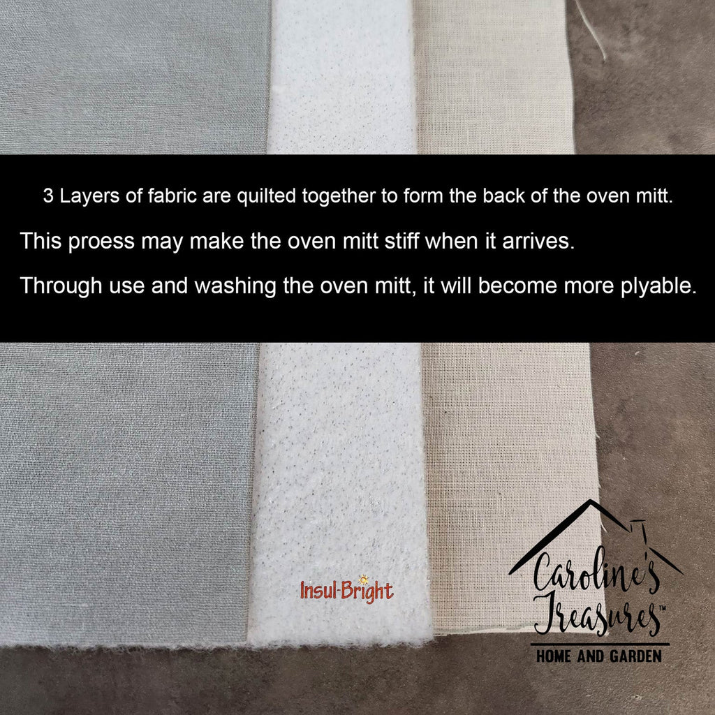 Lots of Red Yorkie Oven Mitt