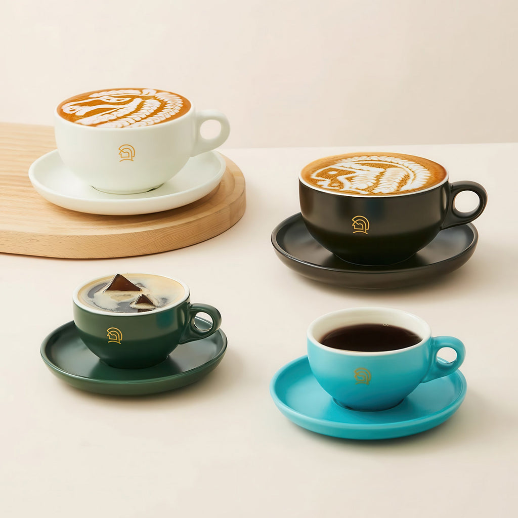 Ceramic Coffee Cup and Saucer Set