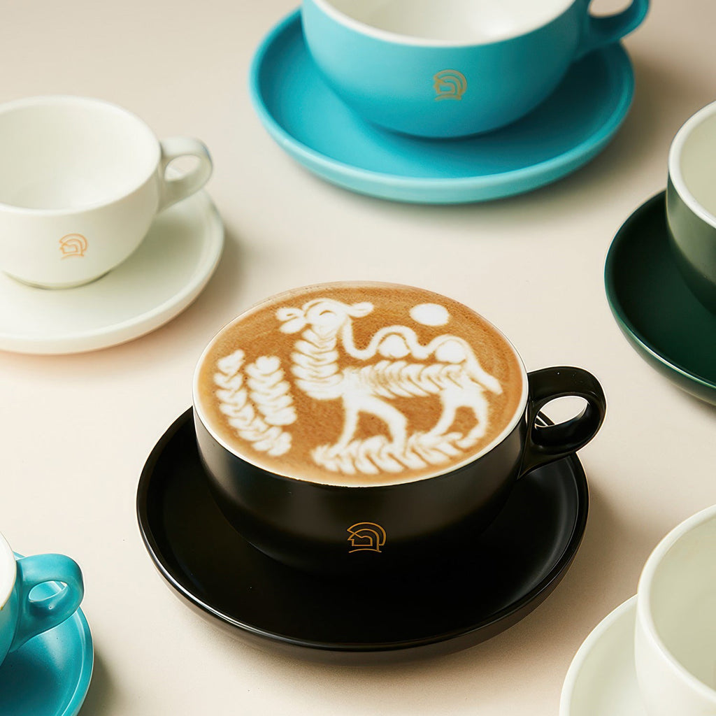 Ceramic Coffee Cup and Saucer Set