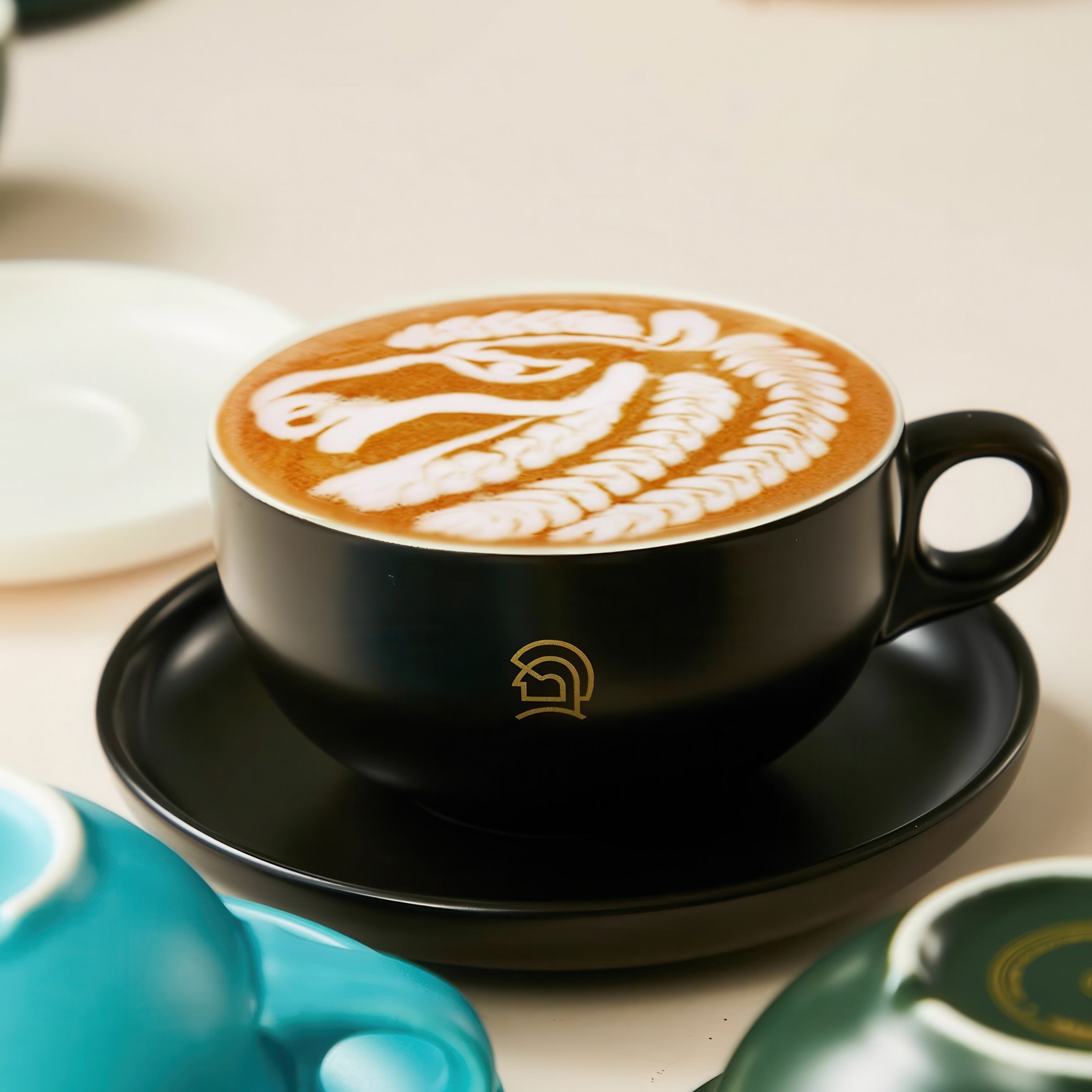 Ceramic Coffee Cup and Saucer Set