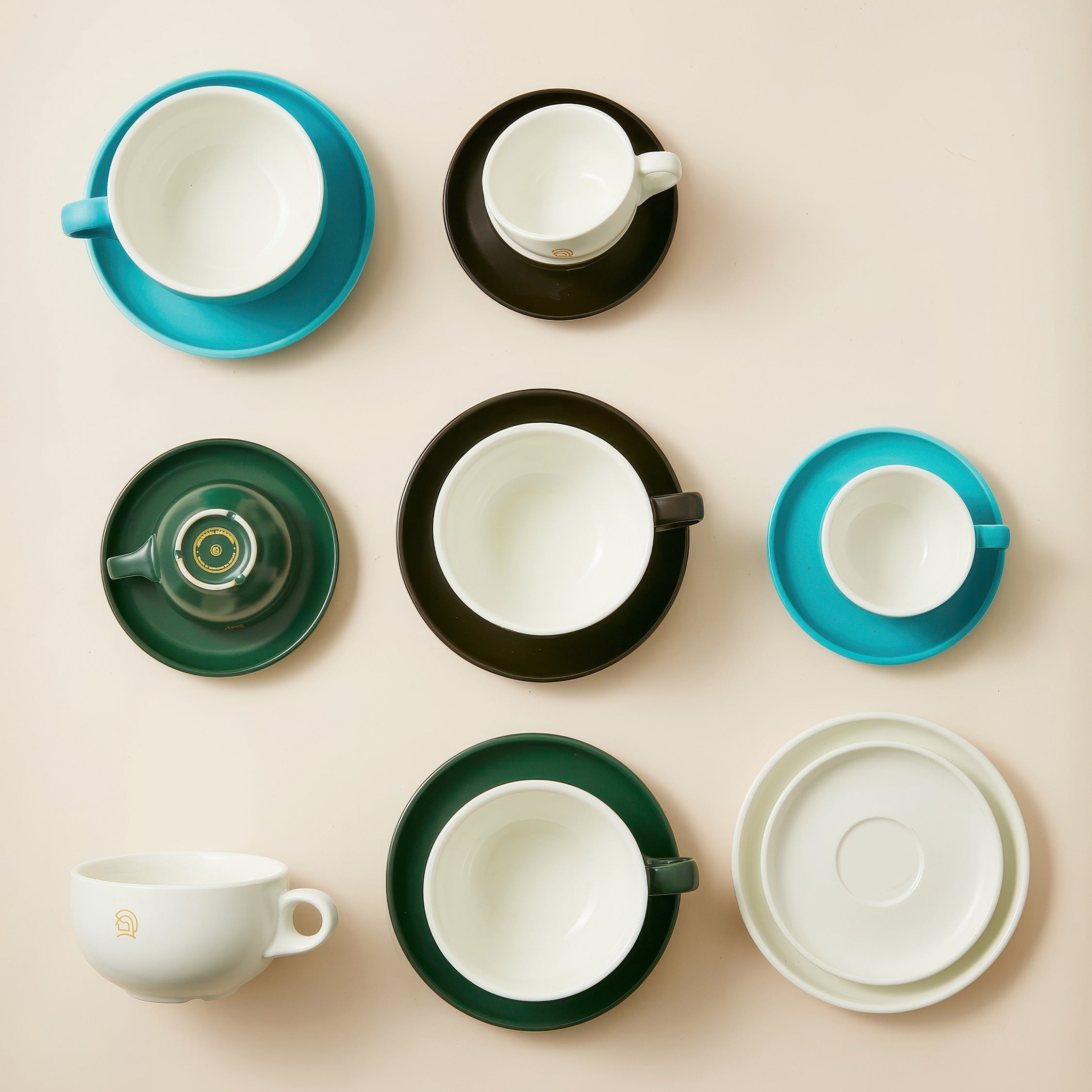 Ceramic Coffee Cup and Saucer Set