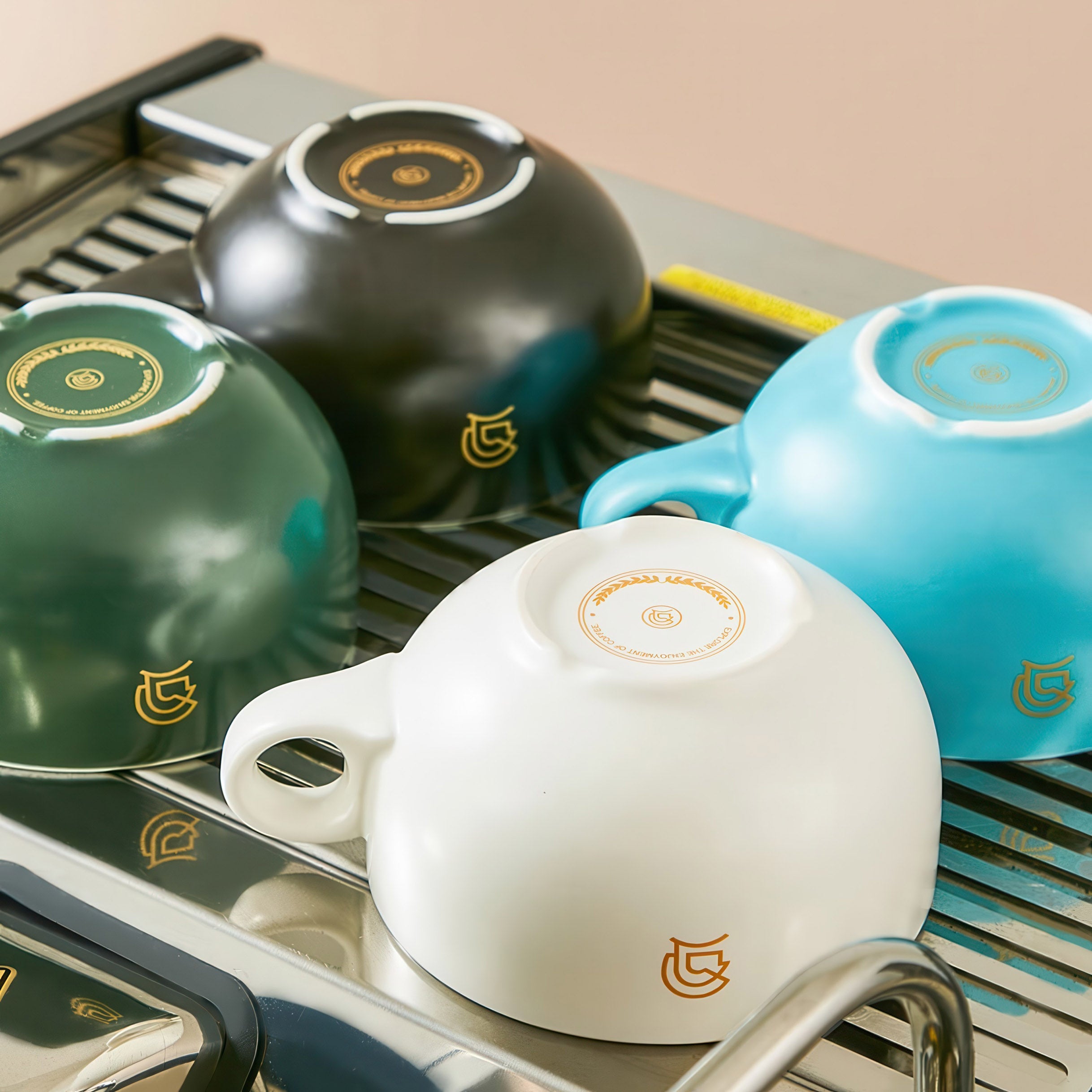 Ceramic Coffee Cup and Saucer Set