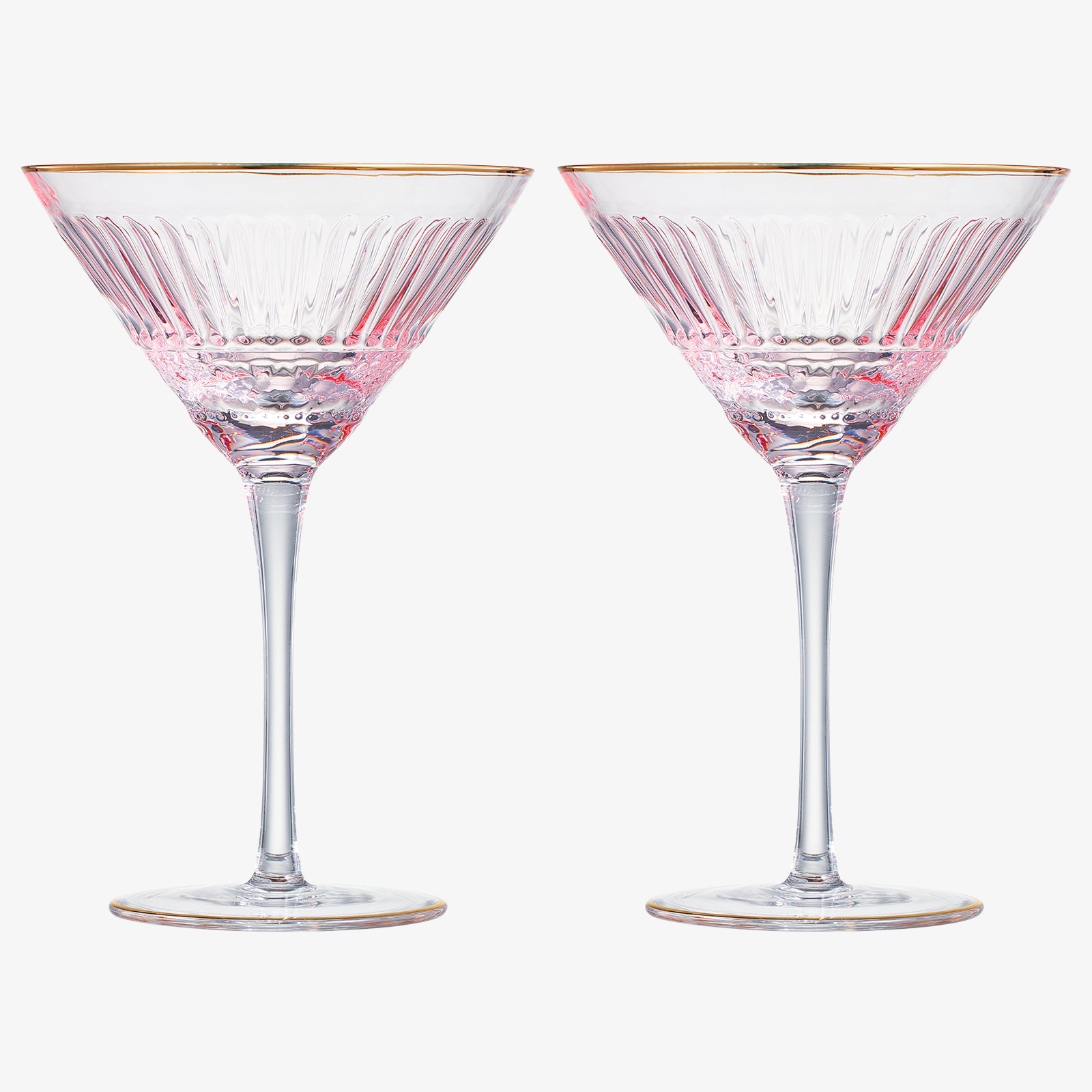 Duomo Martini Cocktail Glassware, Set of 2