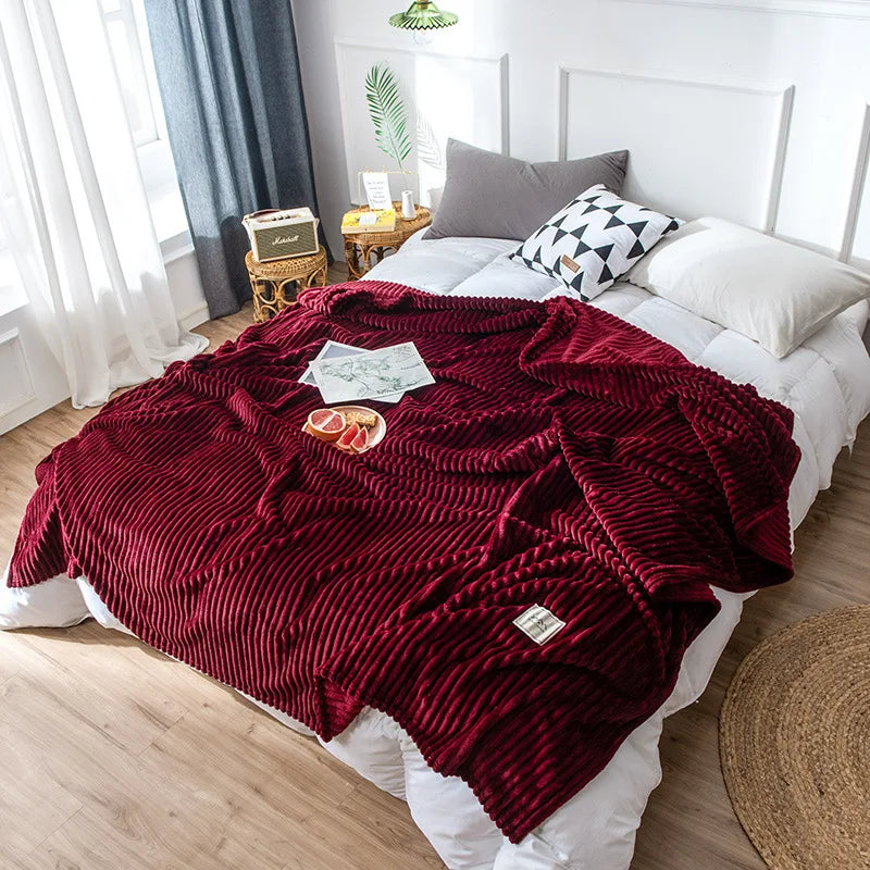 DecorBites™ Cozy Hug Blanket - Soft Sweatshirt Throw for Sofa & Bed
