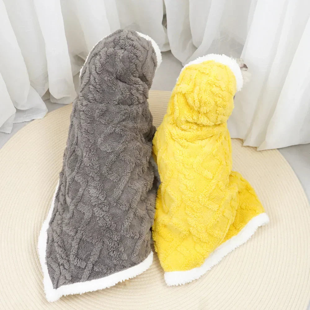 DecorBites™ Cozy Velvet Pet Blanket for Autumn/Winter Comfort