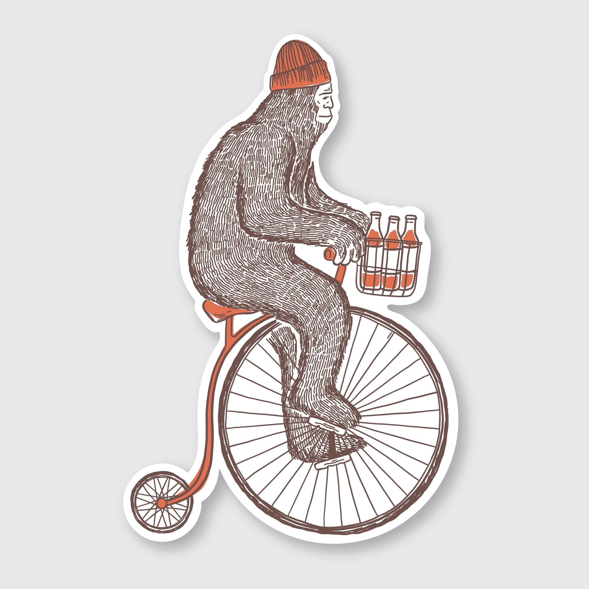 Sasquatch Bike Sticker