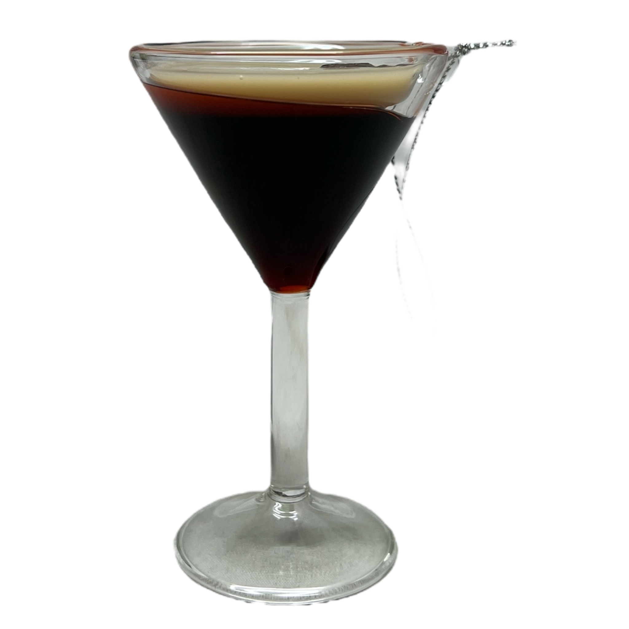 Glass Espresso Martini Ornament