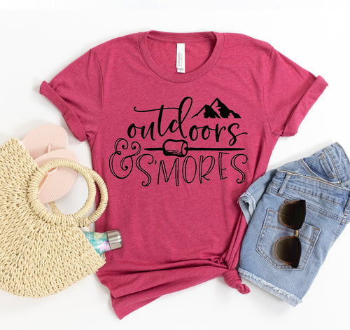 Outdoors & S'Mores T-shirt